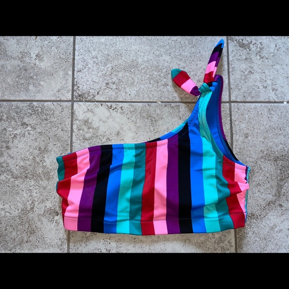Old Navy Other - Old Navy Multicolored One Shoulder Swim Top ✨